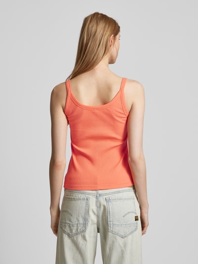 QS Tanktop in effen design Koraal - 5