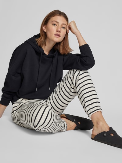 Pieces Comfort Fit Sweatpants mit Baumwolle und Streifenmuster Modell 'CHILLI' Weiss 3