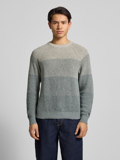 Only & Sons Relaxed fit gebreide pullover van puur katoen, model 'BIRK' Lichtblauw - 4
