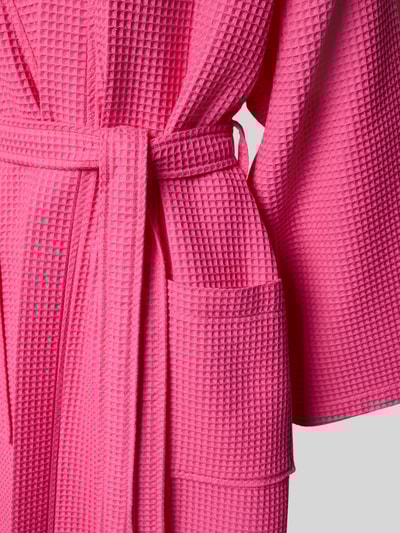 Christian Berg Woman Bademantel mit Taillengürtel Pink 2