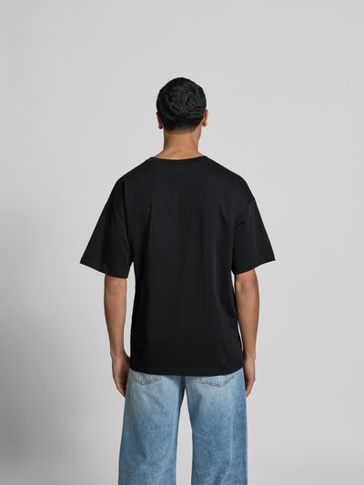 Diesel Relaxed Fit T-Shirt mit Logo-Print Black 5