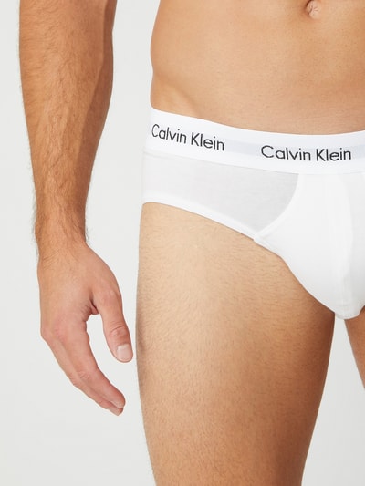 Calvin Klein Underwear Slips aus Baumwoll-Mix im 3er-Pack Weiss 2