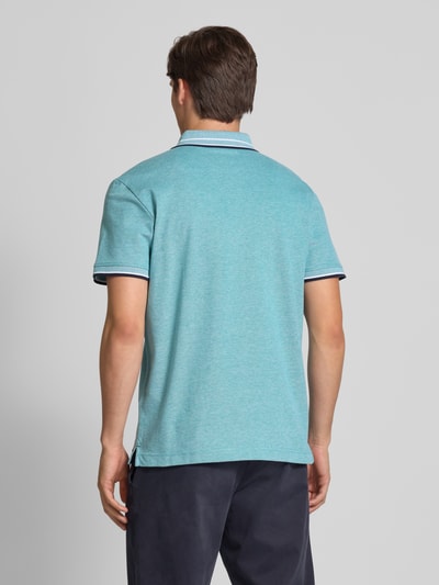 Tom Tailor Regular fit poloshirt van katoenmix Donkergroen gemêleerd - 5