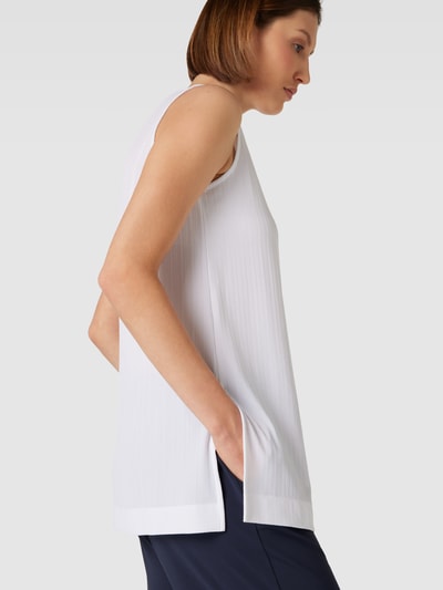 MaxMara Leisure Tanktop met structuurmotief, model 'RUBENS' Wit - 3