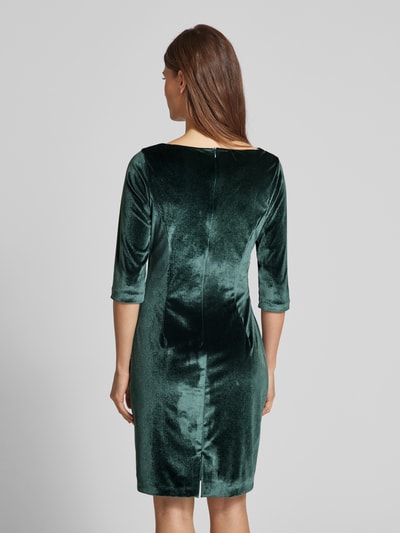 Paradi Knielanges Cocktailkleid in Wickel-Optik Dunkelgruen 5