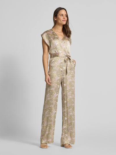 Hemisphere Jumpsuit in Wickel-Optik Schilf 1