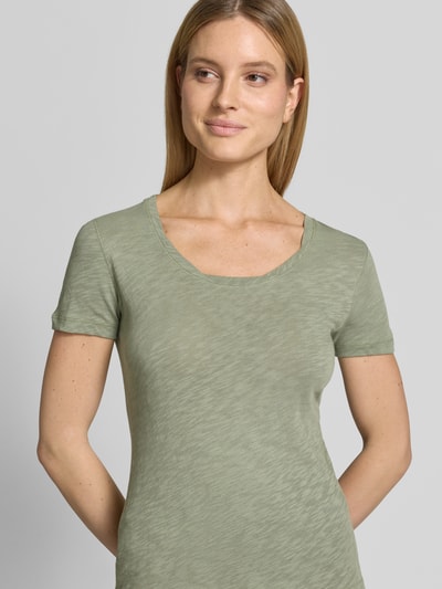 Marc O'Polo Regular Fit T-Shirt aus reiner Baumwolle Hellgruen 3