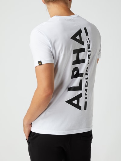 Alpha Industries T-Shirt mit Logo-Prints  Weiss 5