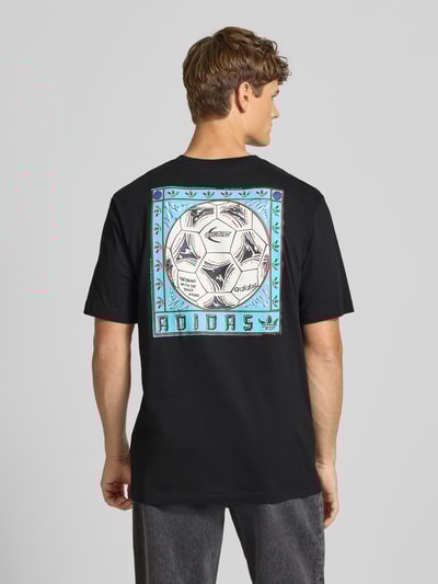 adidas Originals T-shirt met labelprint Zwart - 5