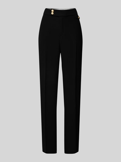 ROSNER High waist stoffen broek met persplooien, model 'Mara Trend' Zwart - 2