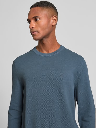 Marc O'Polo Regular Fit Pullover aus reiner Baumwolle  Blau 3