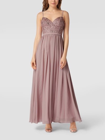 Laona Abendkleid mit Ziersteinbesatz Rosa 1