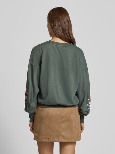 Only Regular Fit Sweatshirt aus Baumwoll-Mix Modell 'BROOKE' Schilf 5