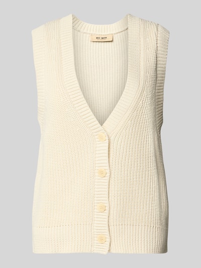 MOS MOSH Kamizelka z dekoltem w serek model ‘Kirby’ Écru 2