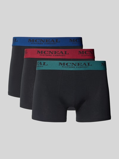 MCNEAL Trunks mit elastischem Logo-Bund im 3er-Pack Black 1