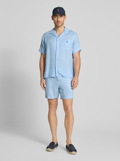 Polo Ralph Lauren Classic Fit Shorts mit Logo-Stitching Hellblau 1