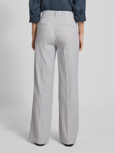 Angels Stoffen broek met persplooien, model 'Liz Jump' Lichtgrijs - 5