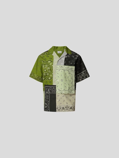 Kenzo Freizeithemd im Patchwork-Look Grün 2