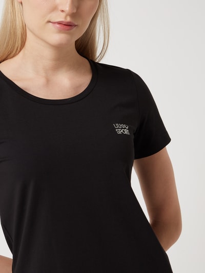 LIU JO SPORT T-Shirt mit Logo Black 3