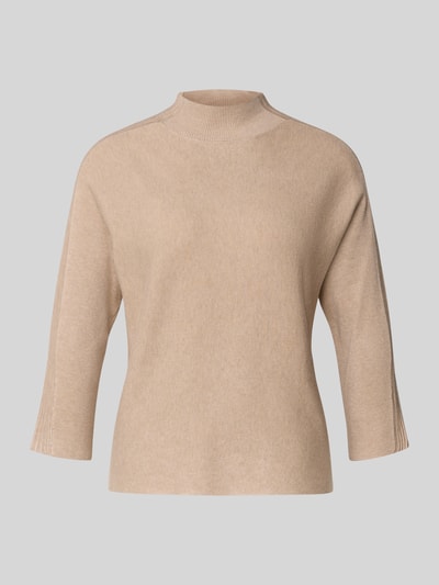 comma Strickpullover mit Stehkragen und 3/4-Arm Sand 2