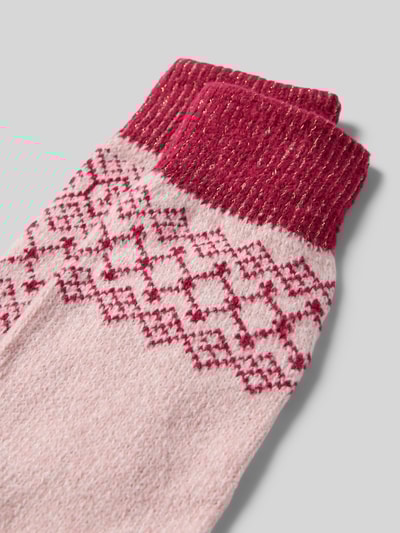 camano Supercozy Socken mit soften Zehennähten Modell 'WOMEN COSY' Bordeaux 2