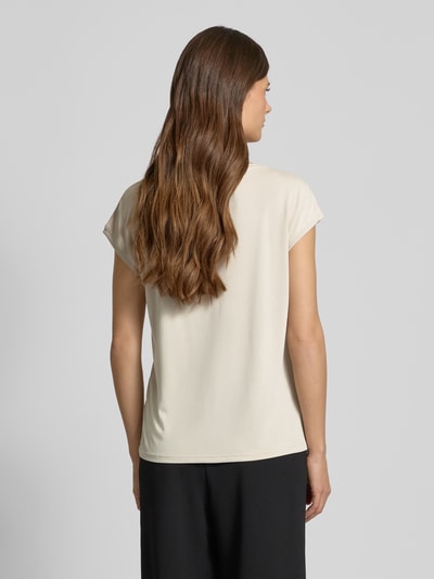 Vero Moda Comfort Fit T-Shirt mit Modal-Anteil Modell 'FILLI' Taupe 5