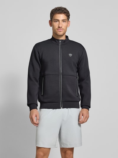 EA7 Emporio Armani Sweatjack met labelpatch, model 'TRAIN PREMIUM SHIELD' Middengrijs - 4
