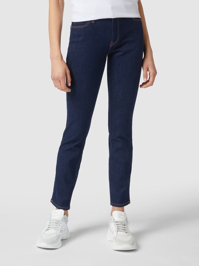 Lee Slim fit jeans met stretch, model 'Elly' Donkerblauw - 4