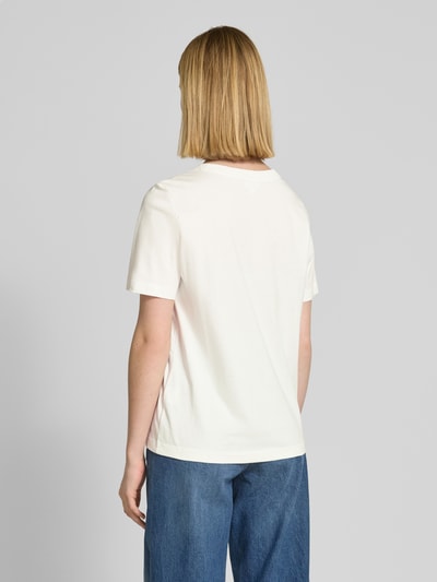 s.Oliver RED LABEL Relaxed Fit T-Shirt aus reiner Baumwolle Weiss 5
