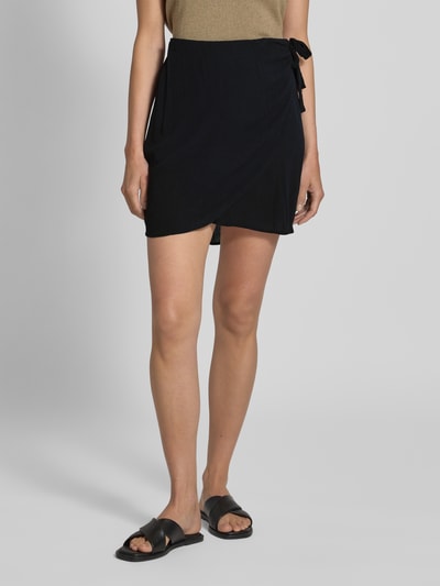 ICHI Spódnica mini w kopertowym stylu model ‘MARRAKECH’ Czarny 4