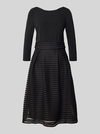 Christian Berg Cocktail Knielanges Cocktailkleid im 2-in-1-Look Black 2