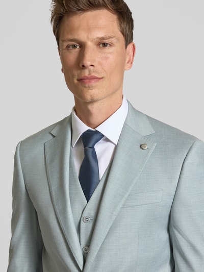 HECHTER PARIS Regular fit 2-knoops colbert met klepzakken, model 'X-Tension' Turquoise - 3