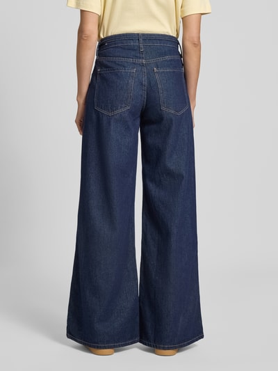 Mango Jeans mit Bindegürtel Modell 'OLIVIA' Marine 5