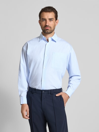 ANNARR Regular Fit Business-Hemd mit Kentkragen Modell 'VOLUND' Hellblau 4