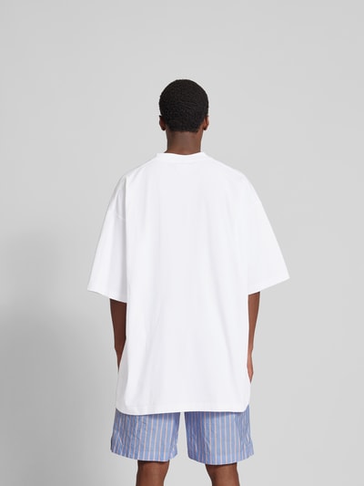 VETEMENTS Oversized T-Shirt mit Label-Print Weiss 5