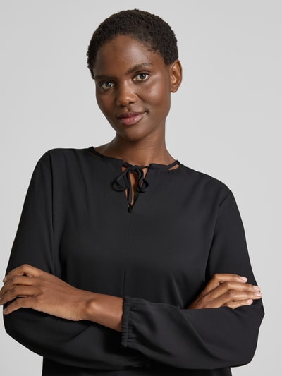 Marc Cain Blouseshirt met V-hals Zwart - 3