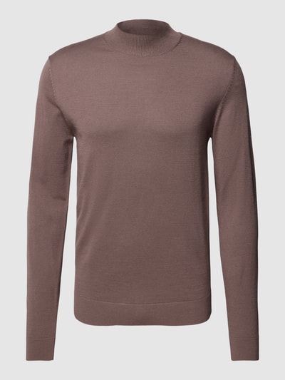 SELECTED HOMME Gebreide pullover met turtleneck, model 'TOWN' Lichtbruin - 2