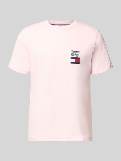 Productfoto, Regular Fit T-shirt uit puur katoen Model 'BRAND LOVE TEXT' van Tommy Hilfiger, look: effen, met gestikt logo, ronde hals, korte mouw