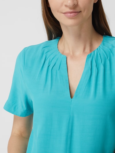 s.Oliver BLACK LABEL Blouseshirt met biezen  Turquoise - 3