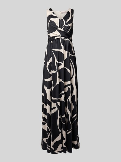 Christian Berg Cocktail Regular Fit Abendkleid mit V-Ausschnitt Beige 2