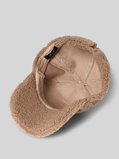 GUESS Basecap aus Teddyfell Taupe 2