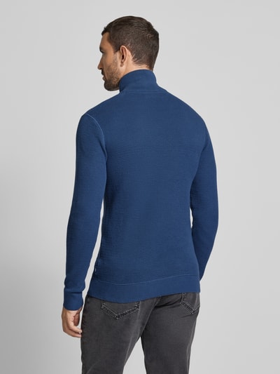 Jack & Jones Premium Gebreide pullover met opstaande kraag, model 'BLUCHRISTER' Oceaanblauw - 5