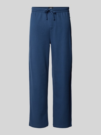 BOSS Straight Leg Sweatpants mit Strukturmuster Jeansblau 2