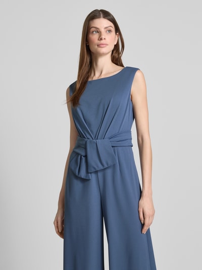 Vera Mont Jumpsuit met knoopdetail Rookblauw - 3
