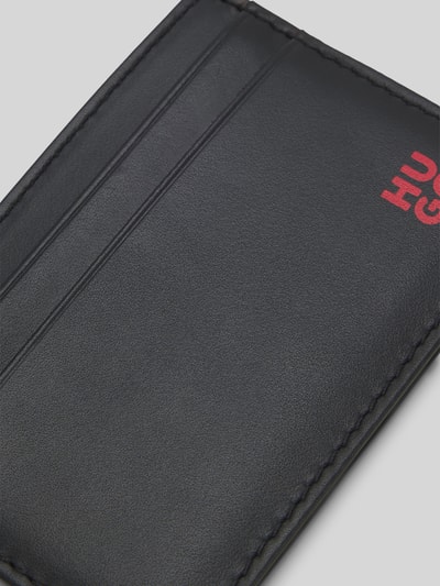 HUGO Kartenetui aus echtem Rindsleder Modell 'TIBBY_N_S CARDCASE' Black 4