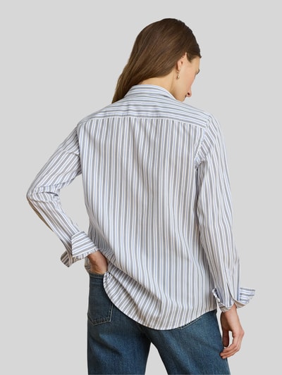 Lauren Ralph Lauren Relaxed Fit Langarmbluse aus Baumwoll-Mix Hellblau 5