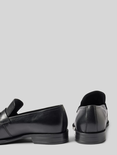 BOSS Lederloafers mit Label-Details Modell 'Tayil' Black 2