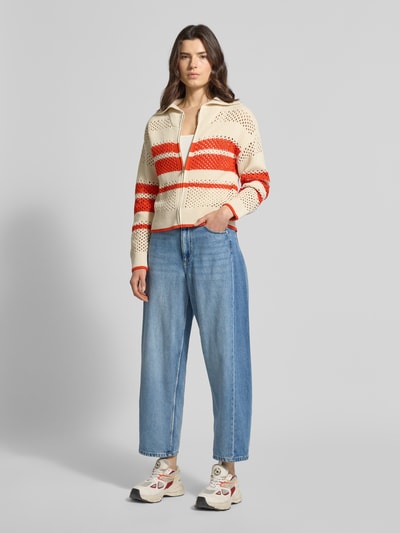 Jake*s Casual Barrel Fit Jeans im Used-Look Jeansblau 1
