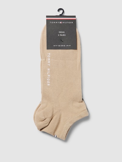 Tommy Hilfiger Sneakersocken mit Label-Detail im 2er-Pack Beige 3