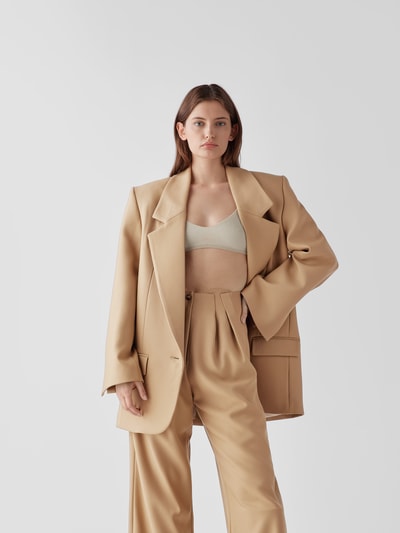 The Mannei Blazer mit Reverskragen Beige 4